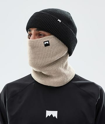 Classic Knitted 22 Facemask Sand