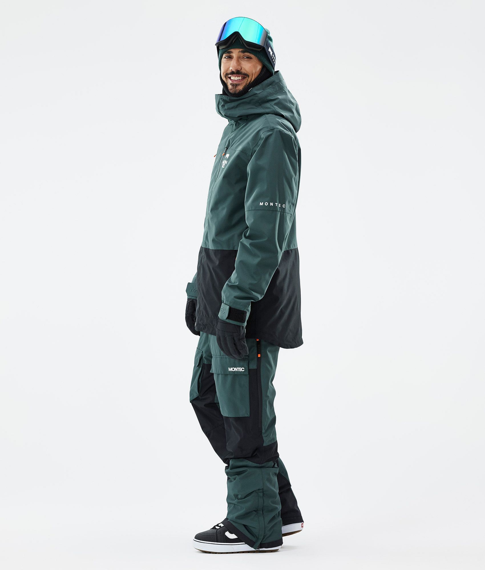 Montec Fawk Snowboard Jacket Men Dark Atlantic/Black | Montecwear.com