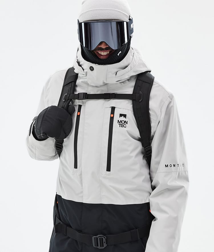 Fawk Snowboardjacke Herren Light Grey/Black Renewed, Bild 2 von 10