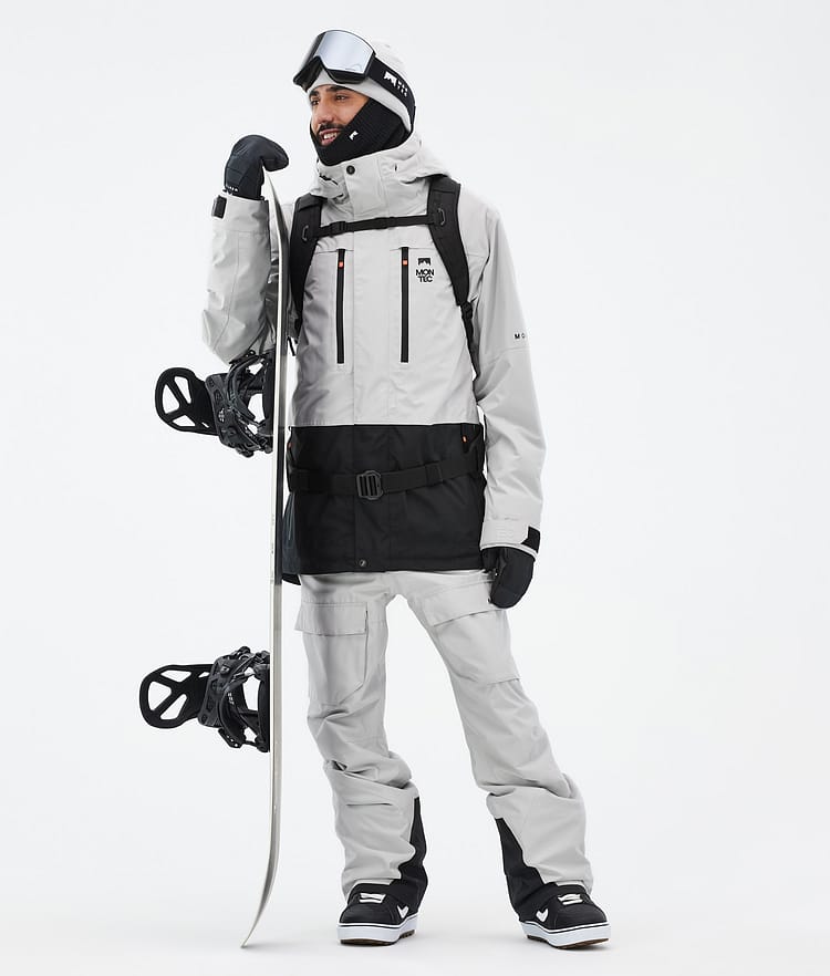 Fawk Veste Snowboard Homme Light Grey/Black, Image 3 sur 10