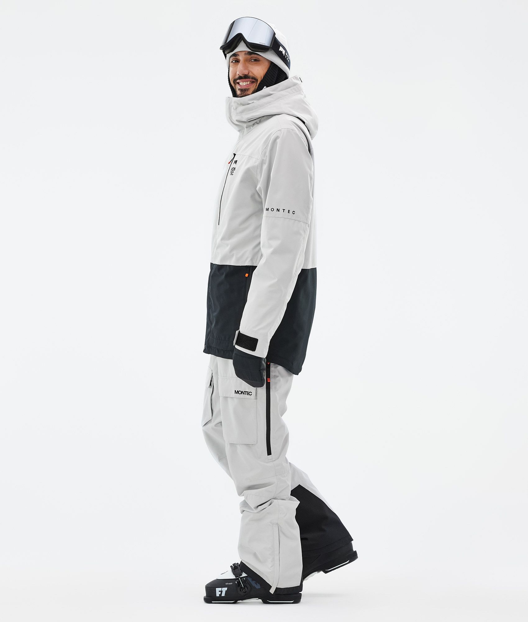 Grey and white ski jacket hotsell