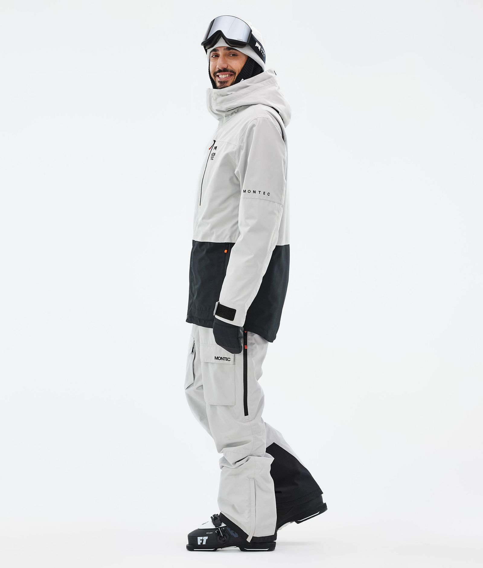 Fawk Manteau Ski Homme Light Grey/Black, Image 4 sur 10