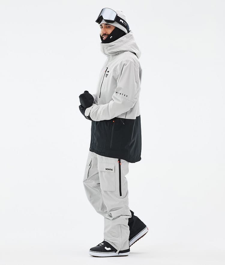 Fawk Snowboardjakke Herre Light Grey/Black Renewed, Billede 4 af 10