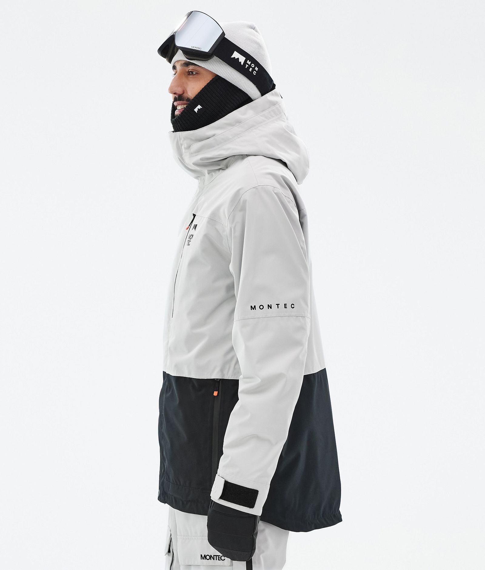 Fawk Ski Jacket Men Light Grey/Black, Image 6 of 10