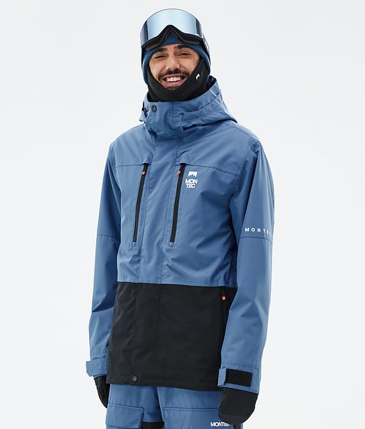 Fawk Kurtka Snowboardowa Mężczyźni Blue Steel/Black