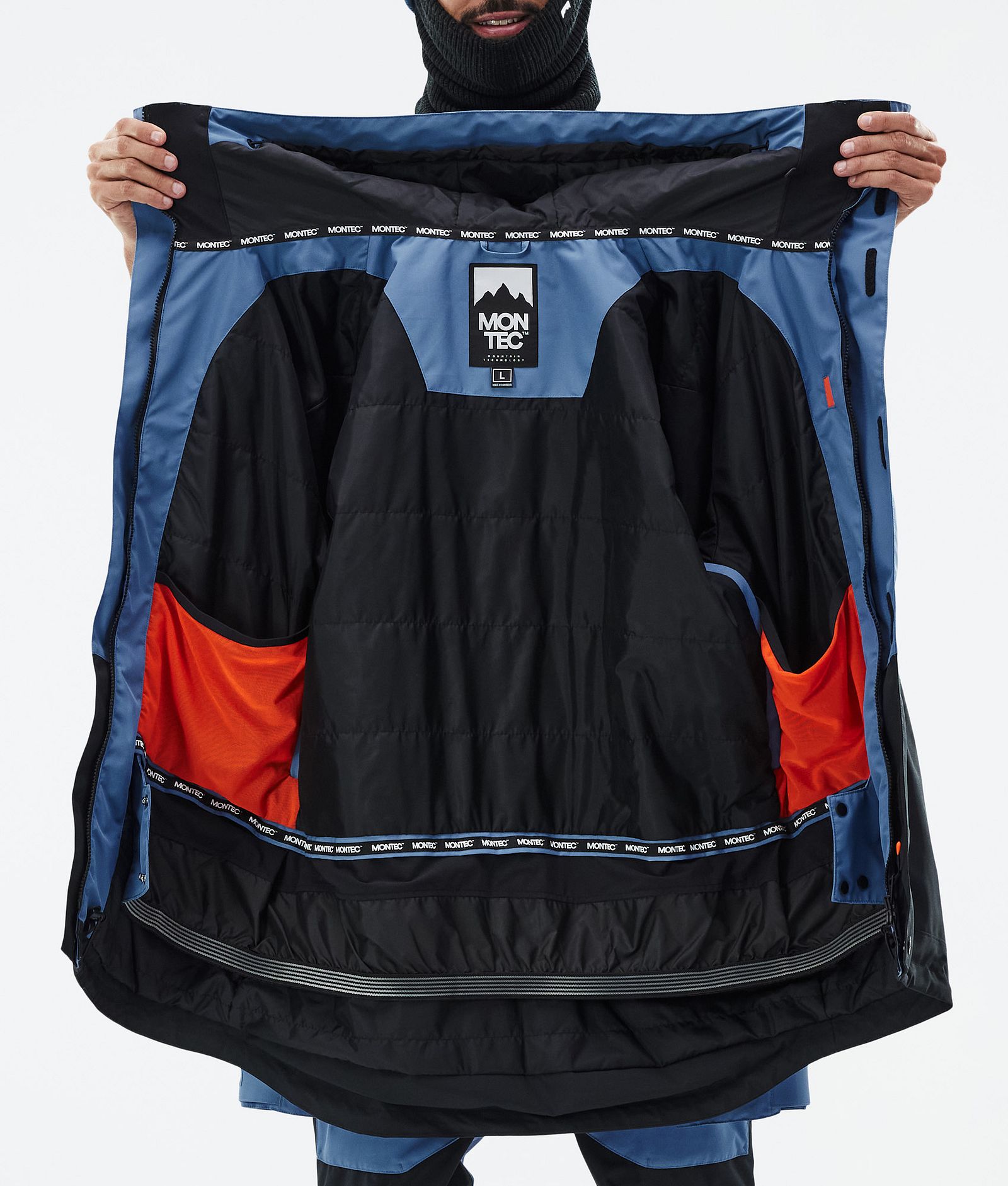 Fawk Snowboardjakke Herre Blue Steel/Black, Bilde 10 av 10