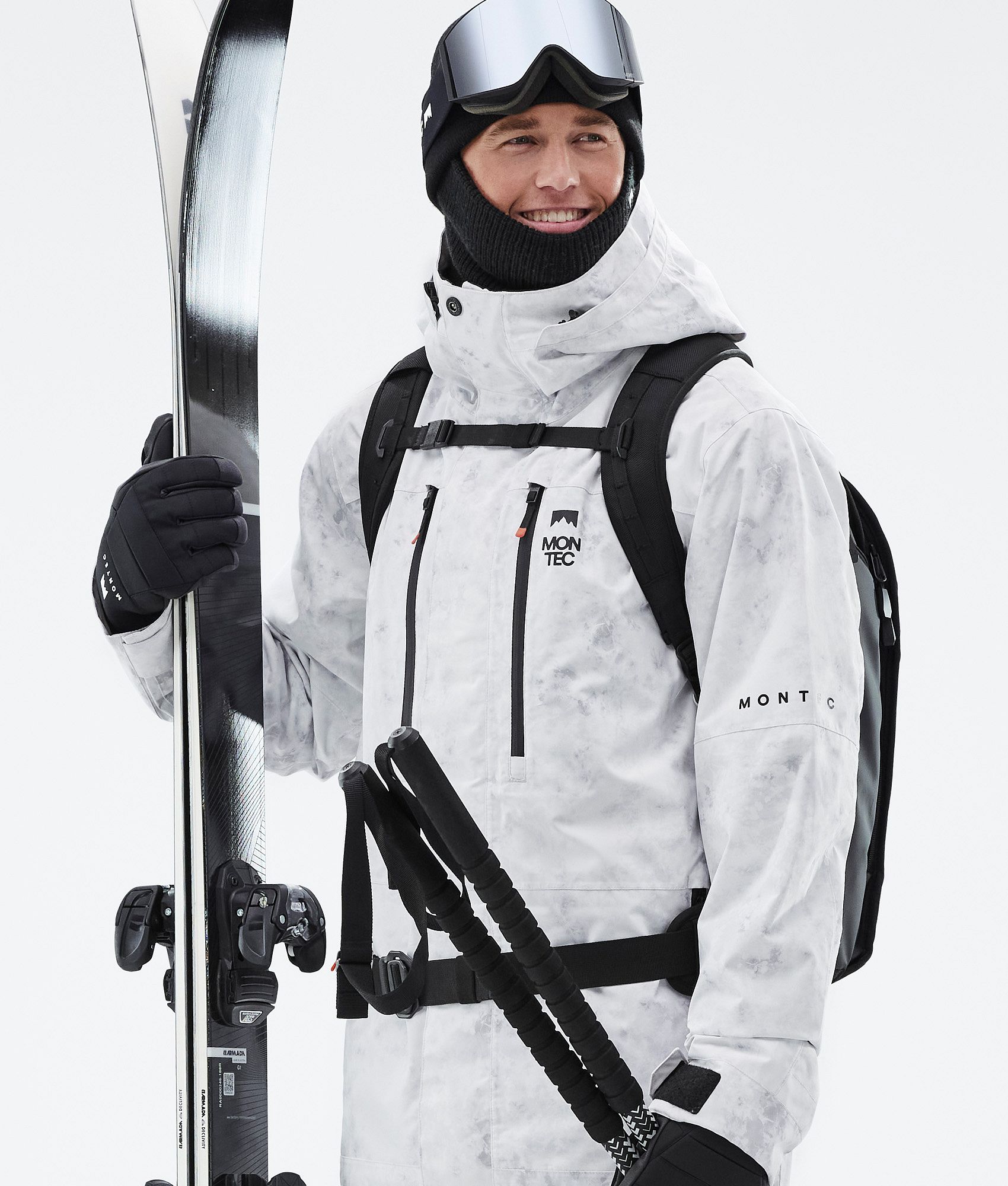 White skiing outlet jacket