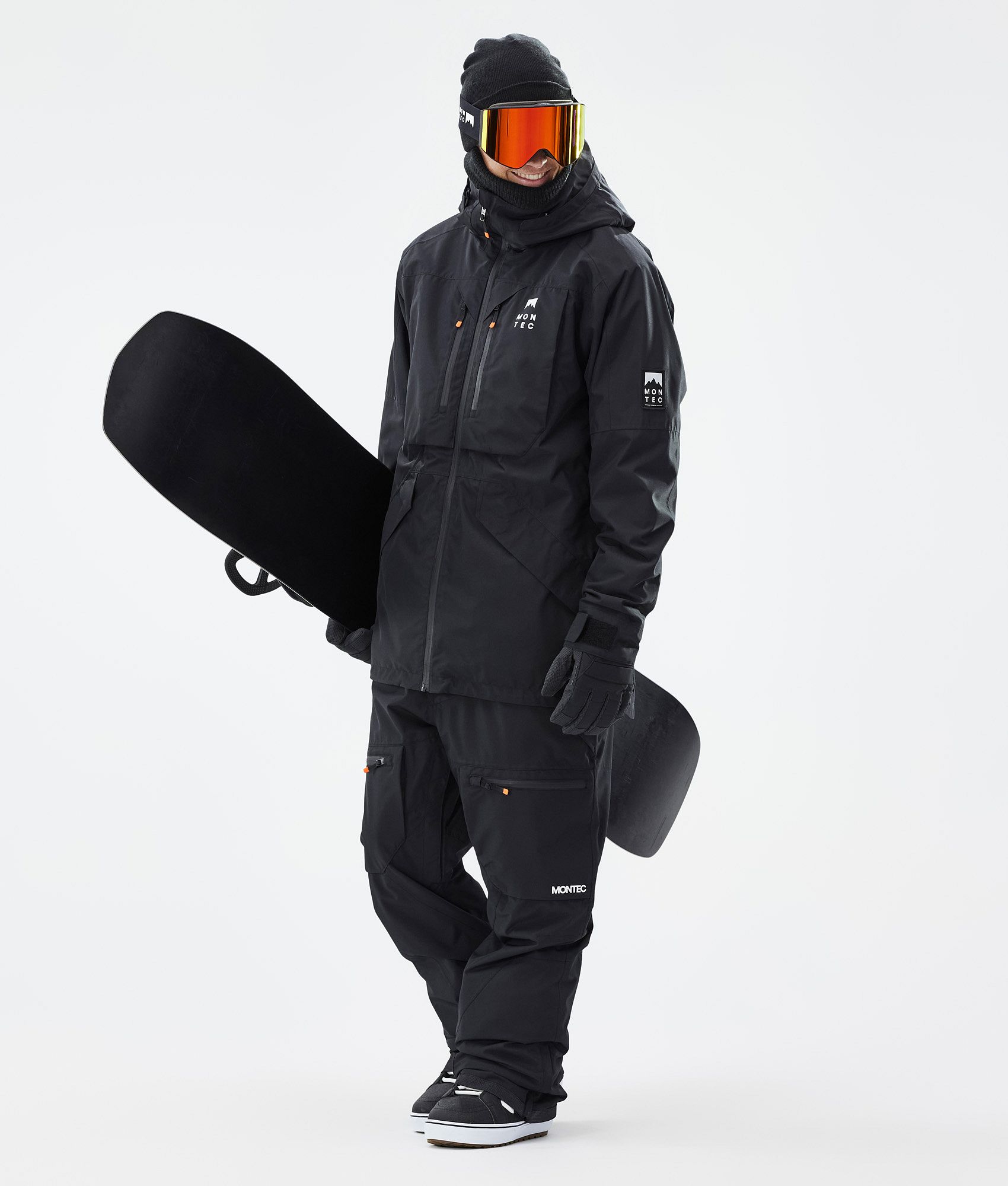 Montec Arch Snowboard Jacket Men Black Montecwear