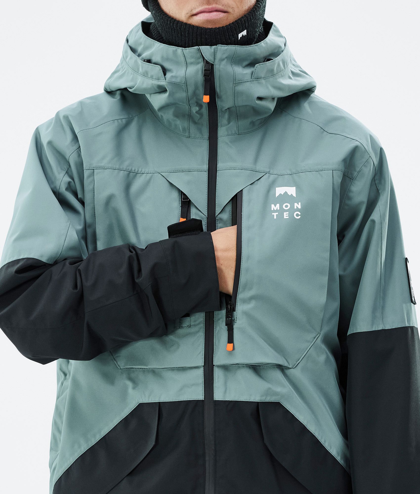 Montec Arch Snowboard Jacket Men Atlantic/Black | Montecwear.com