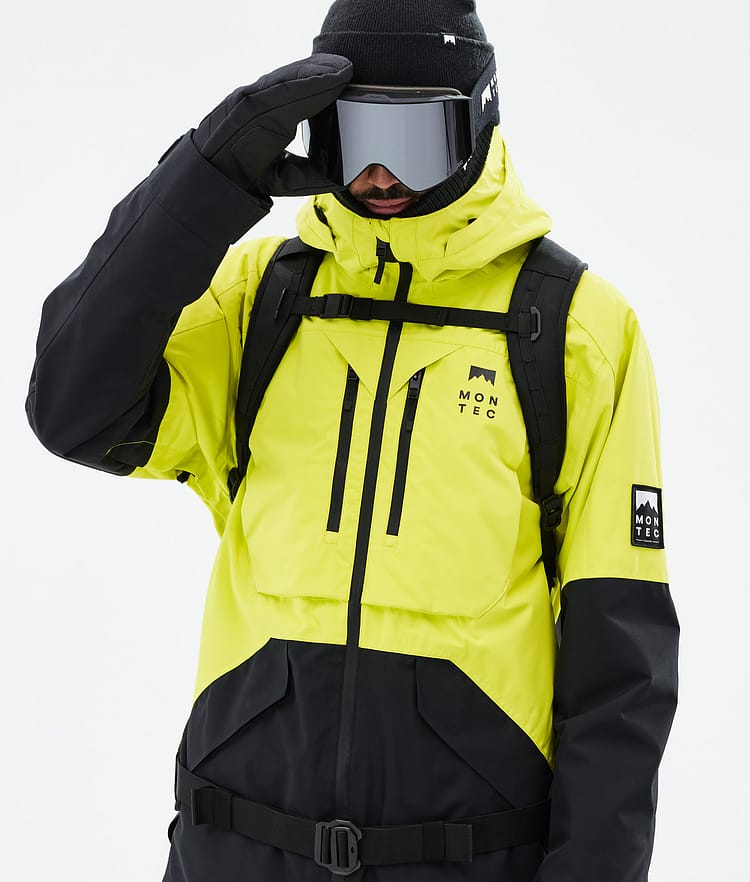 Arch Veste de Ski Homme Bright Yellow/Black, Image 2 sur 10