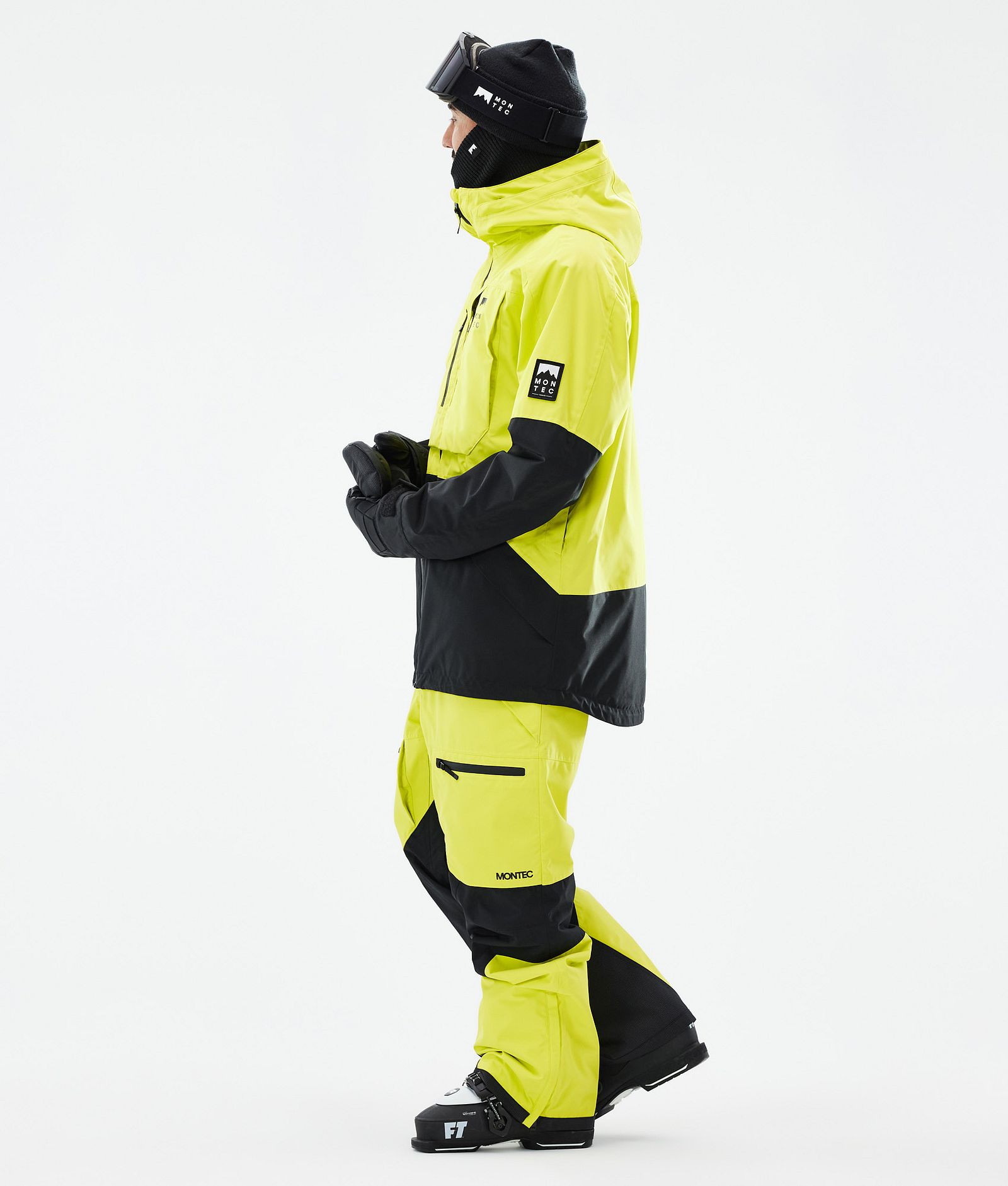 Arch Veste de Ski Homme Bright Yellow/Black, Image 4 sur 10