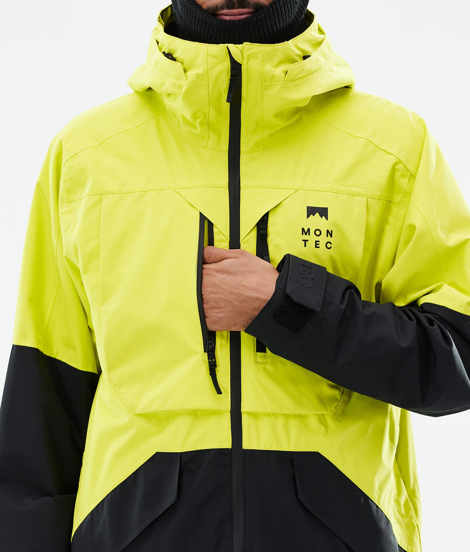 Arch Ski Jacket Men Bright Yellow/Black, Image 9 of 10