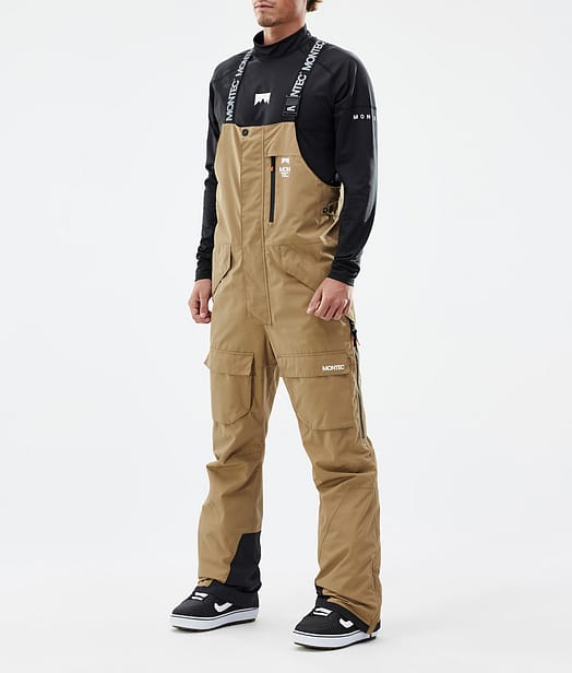 Fawk Snowboard Pants Men Gold