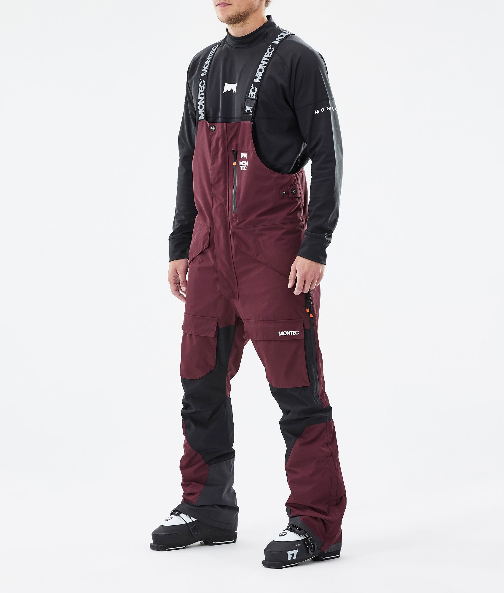 Montec Fawk Men's Ski Pants Burgundy/Black