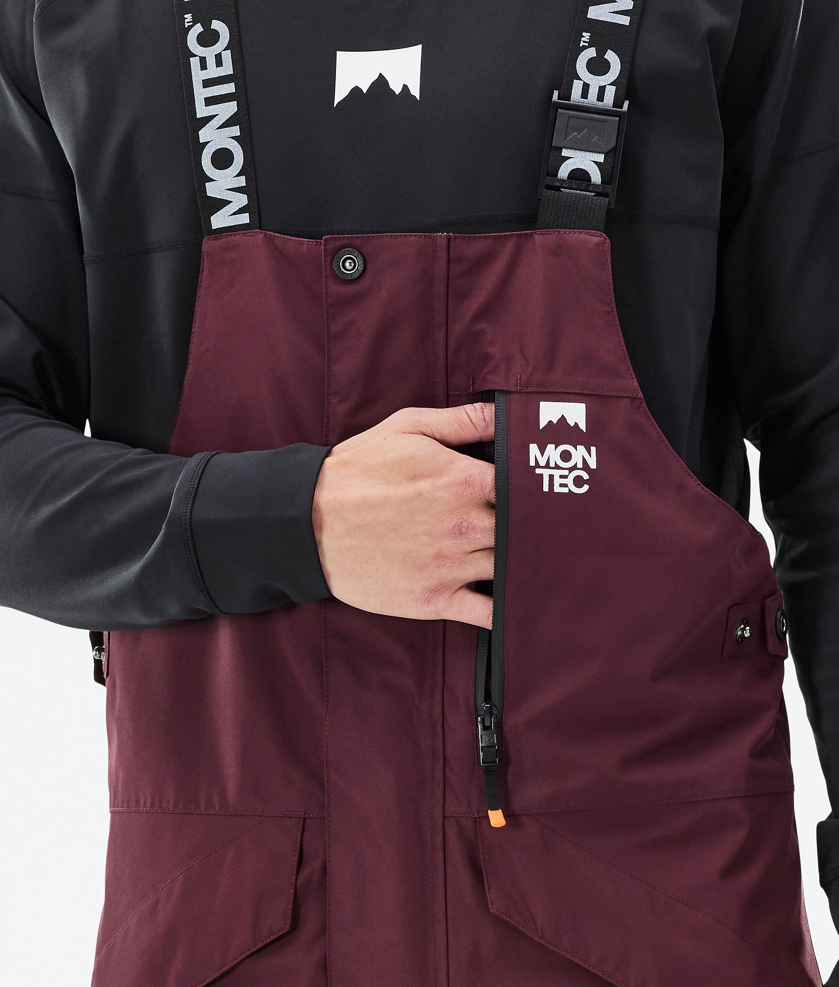 Montec Fawk Men's Ski Pants Burgundy/Black