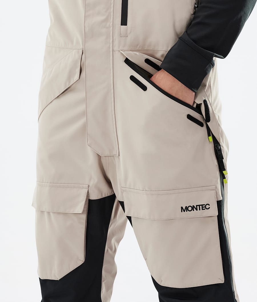 Montec Fawk Snowboard Pants Men Sand/Black/Metal Blue | Montecwear.com