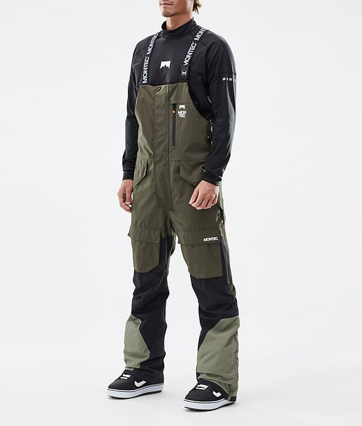 Fawk Snowboardbukse Herre Olive Green/Black/Greenish