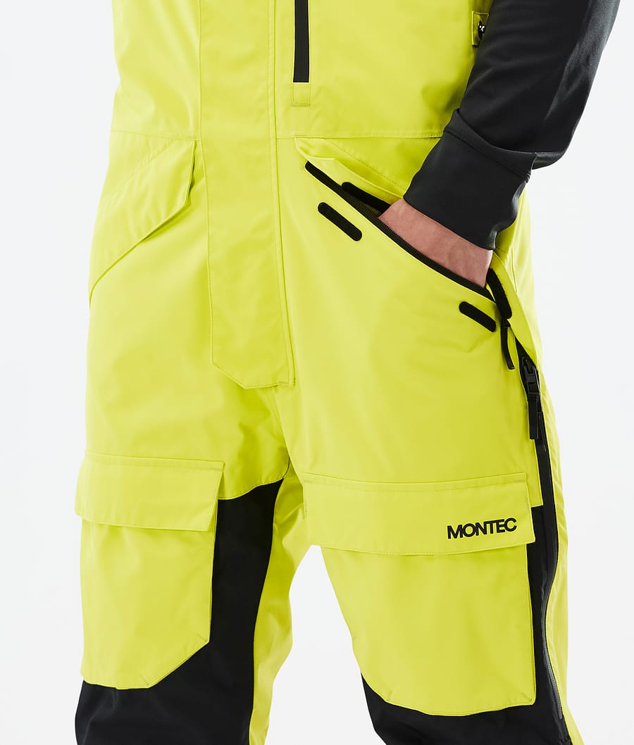 Montec Fawk Ski Pants Men Bright Yellow/Black/Phantom | Montecwear.com