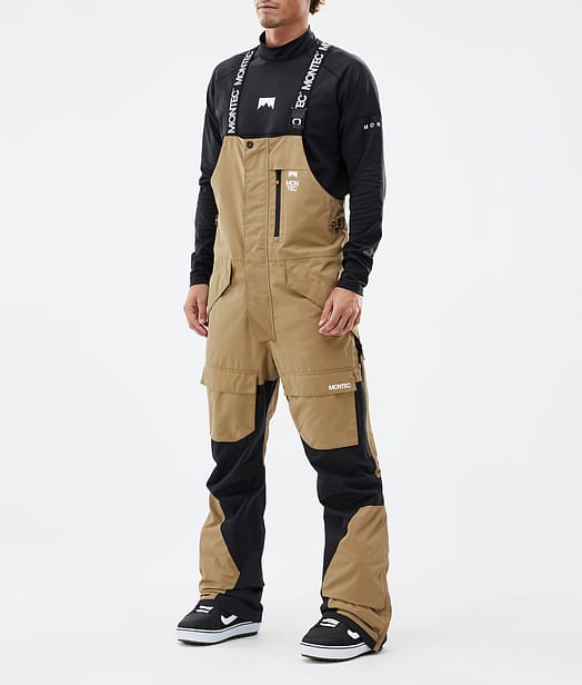 Fawk Pantaloni Snowboard Uomo Gold/Black