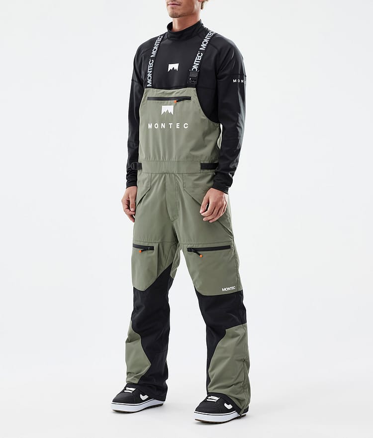 Montec Arch Pantalones Snowboard Hombre Greenish/Black - Verde