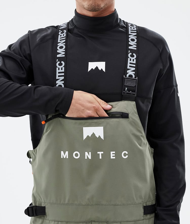 Montec Apex Chaqueta Snowboard Hombre Greenish/Black/Light Grey - Verde