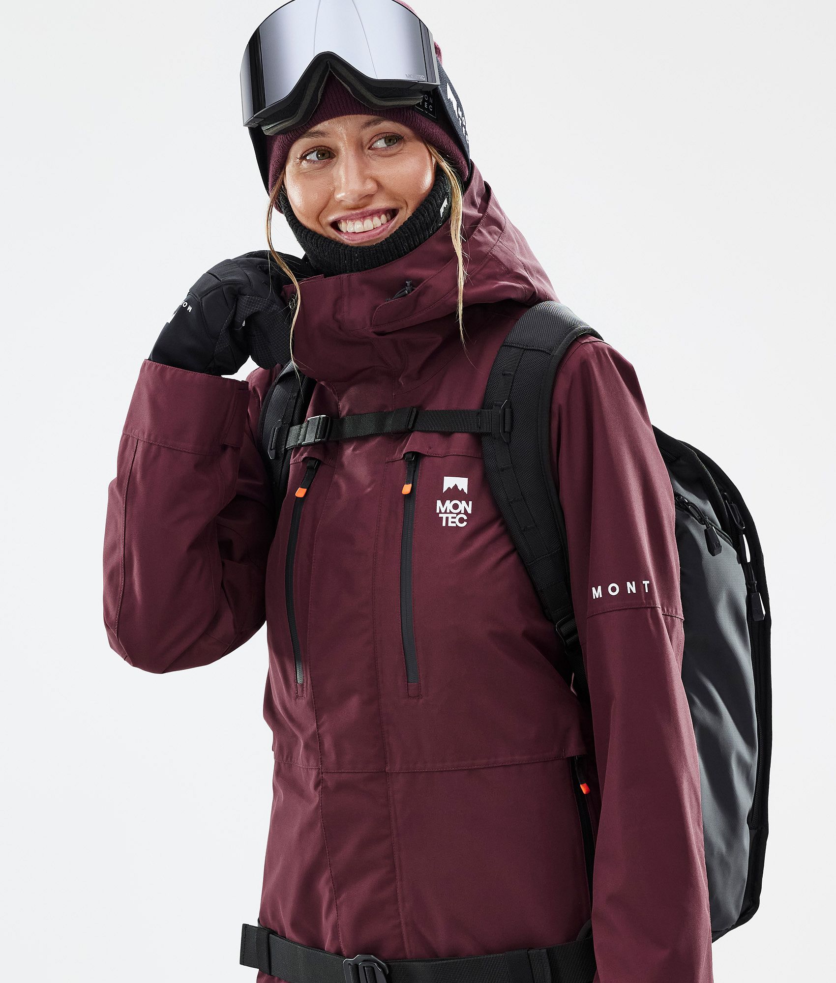 Burgundy hot sale waterproof jacket