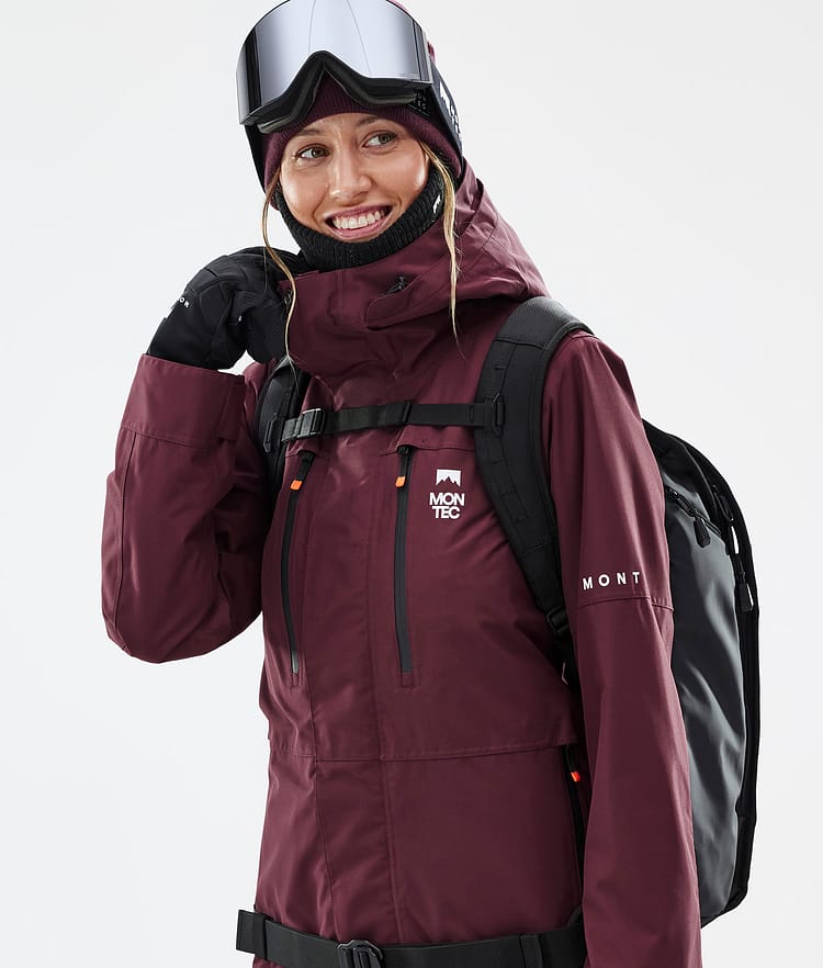 Fawk W スノーボードジャケット レディース Burgundy, 画像2 / 10