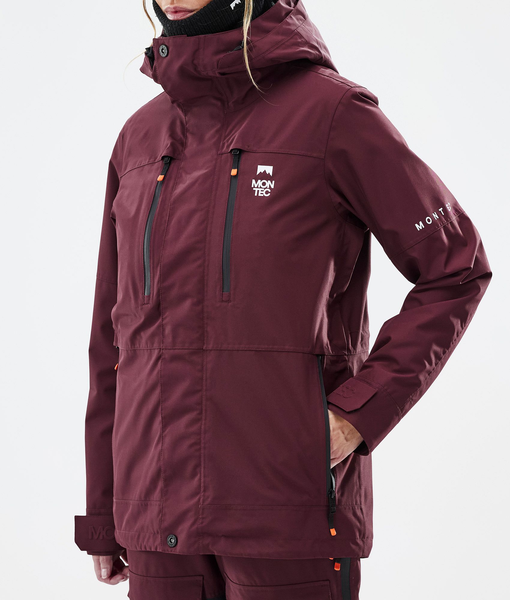 Maroon ski hot sale jacket womens