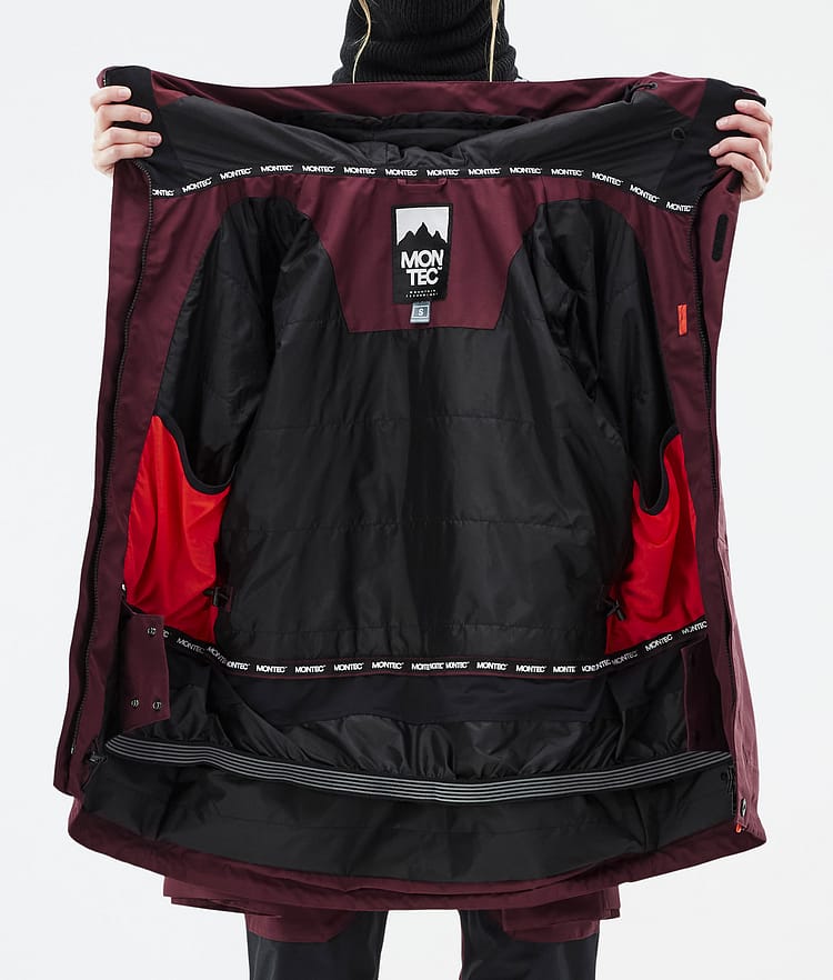 Fawk W スノーボードジャケット レディース Burgundy, 画像10 / 10
