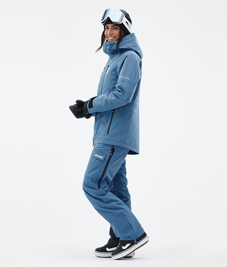 Fawk W Snowboardjakke Dame Blue Steel Renewed, Bilde 4 av 10