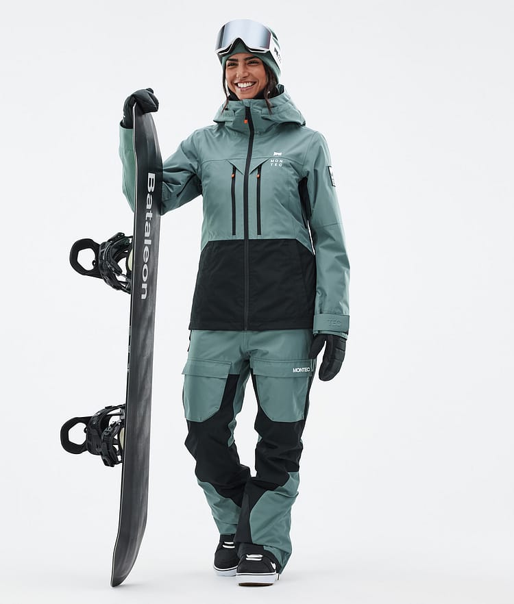 Moss W Snowboardjakke Dame Atlantic/Black, Billede 3 af 10