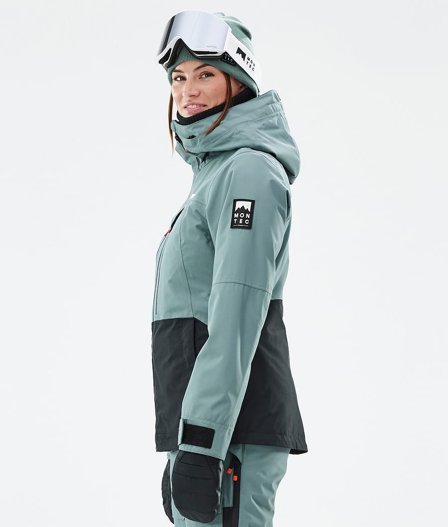 Montec Moss W Snowboard Jacket Women Atlantic/Black | Montecwear.com