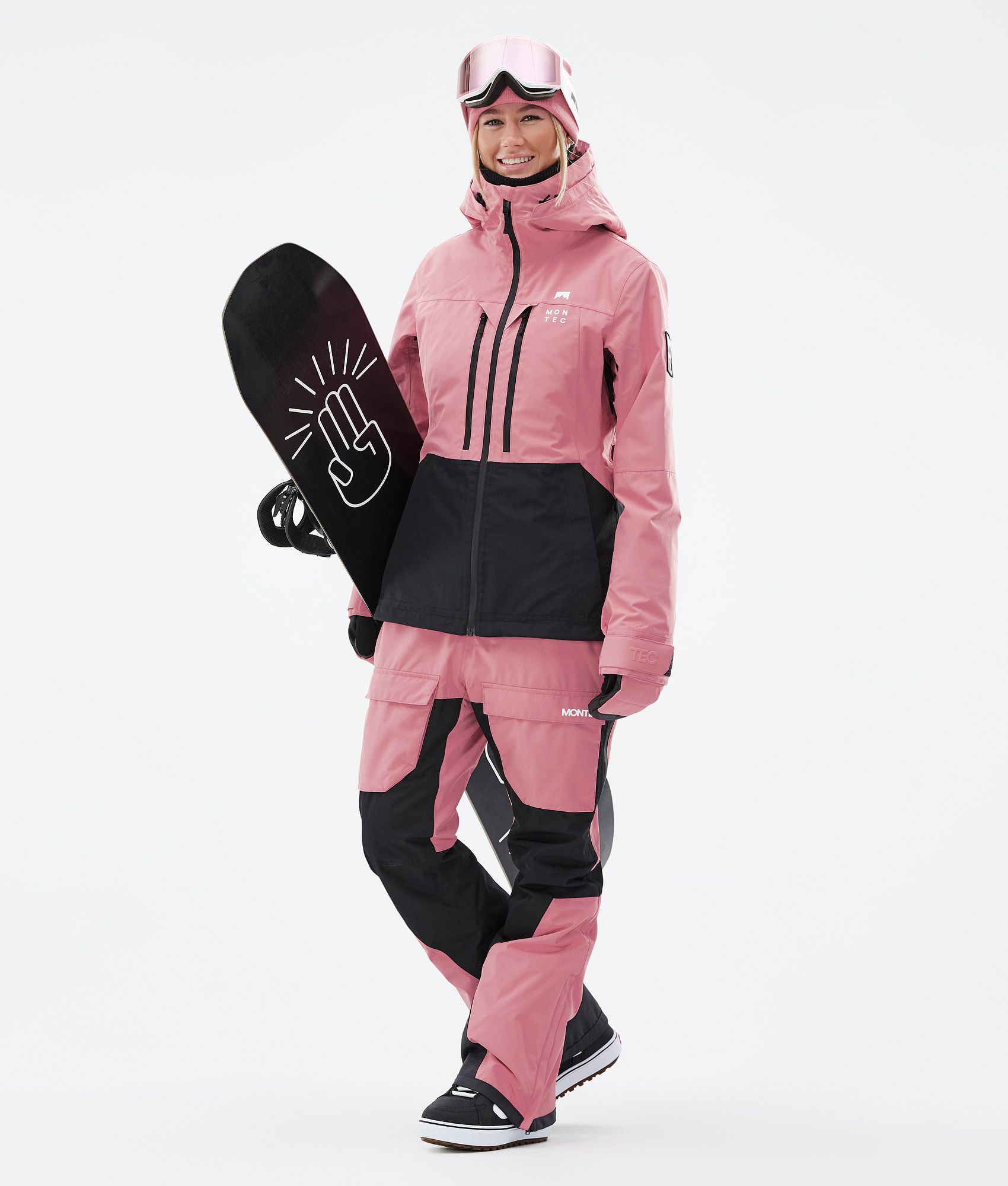 Montec Moss W Women s Snowboard Jacket Pink Black