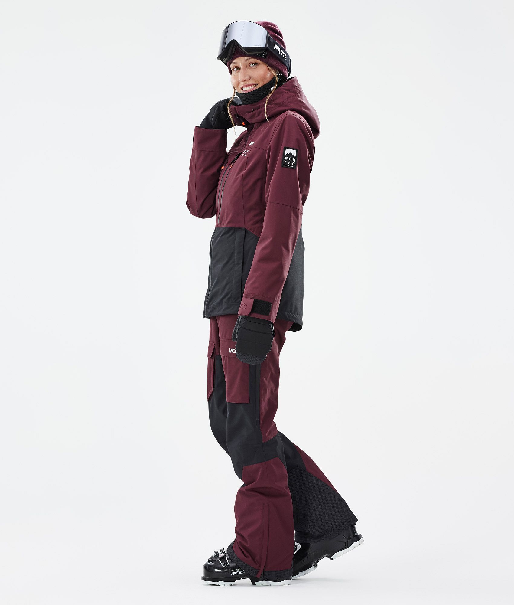 Montec Moss W Ski Jacket Women Burgundy Black Montecwear CA