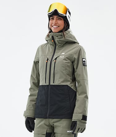 Moss W Veste de Ski Femme Greenish/Black