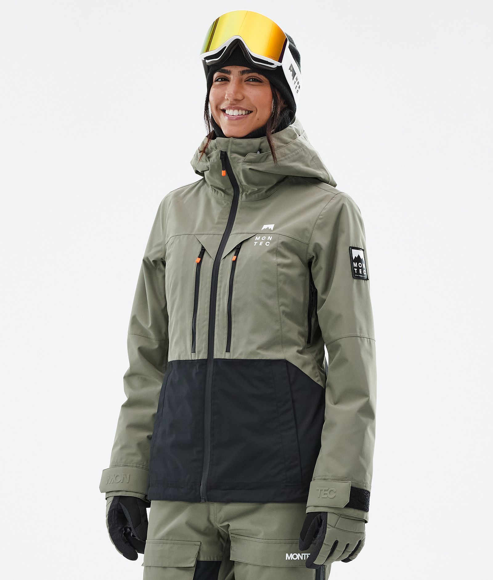 Moss W Ski jas Dames Greenish/Black, Afbeelding 1 van 9