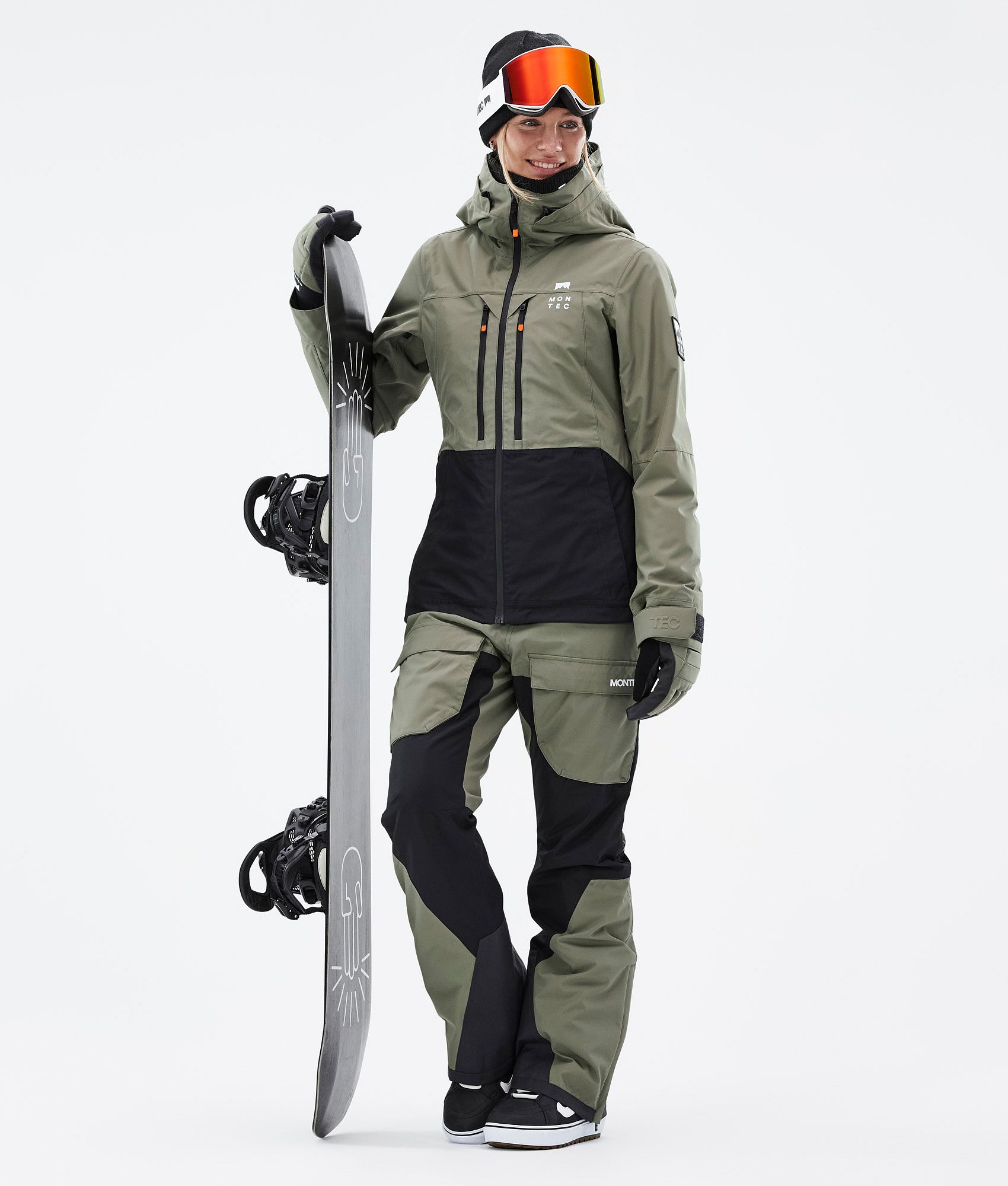 Montec Moss W Snowboard Jacket Women Greenish/Black | Montecwear.com