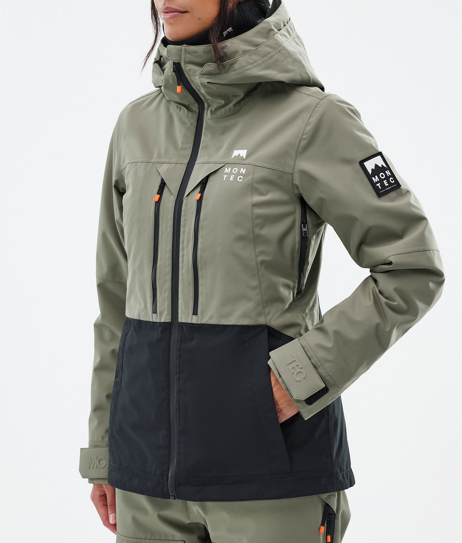 Moss W Skijacke Damen Greenish/Black, Bild 7 von 9