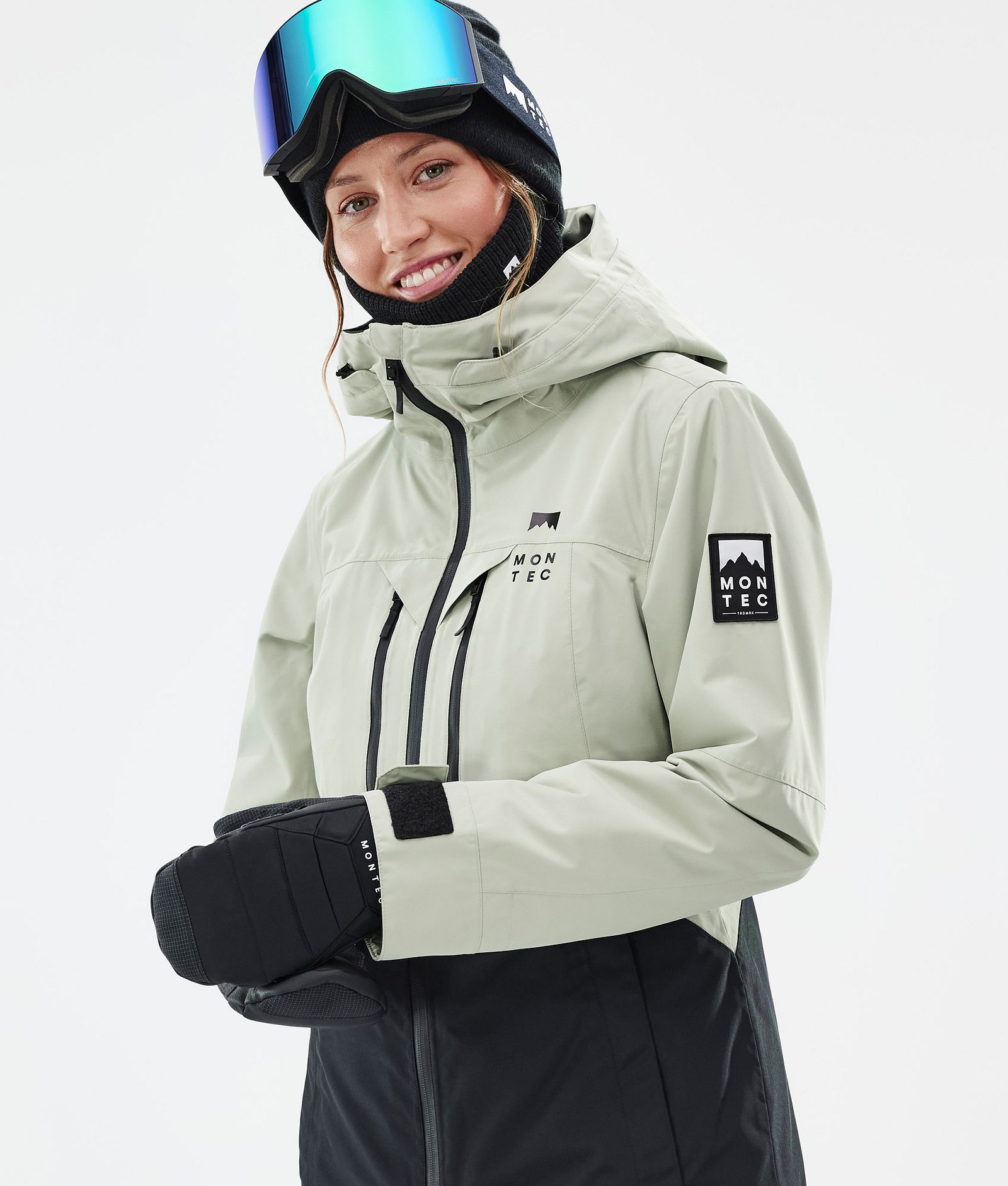Montec Moss W Snowboard Jacket Women Soft Green/Black | Montecwear.com