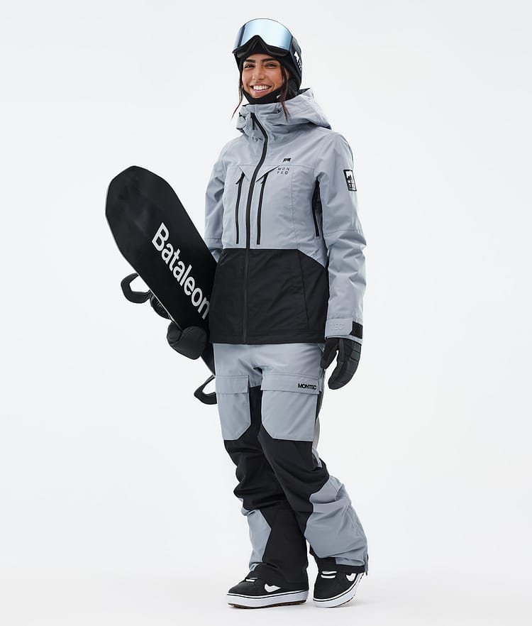 Moss W Veste Snowboard Femme Soft Blue/Black, Image 2 sur 9