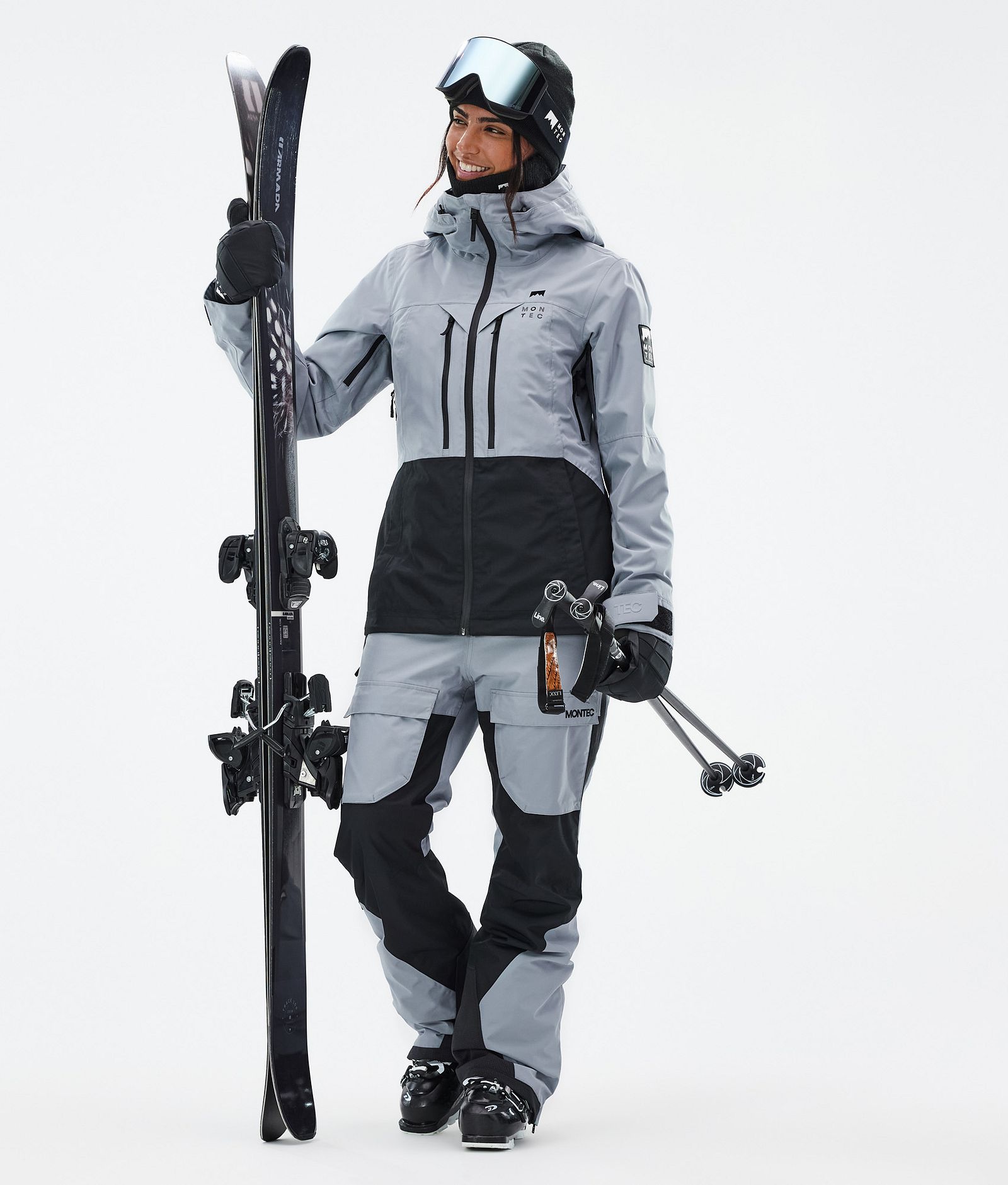 Moss W Veste de Ski Femme Soft Blue/Black, Image 2 sur 9