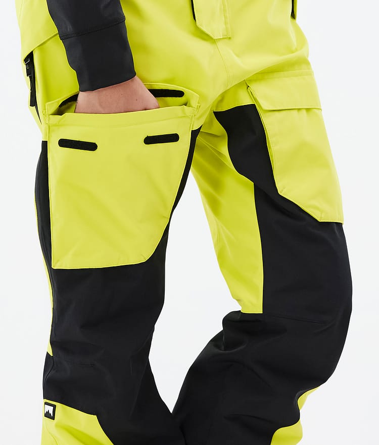 Montec Fawk W Snowboard Pants Women Bright Yellow/Black | Montecwear.com
