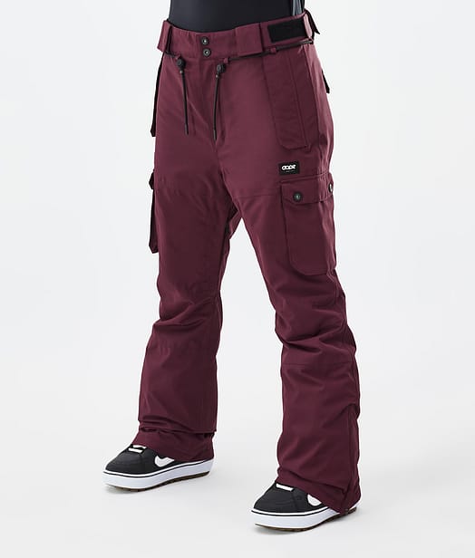 Iconic W Snowboardbyxa Dam Don Burgundy