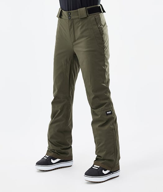 Con W 2022 Snowboardbukse Dame Olive Green