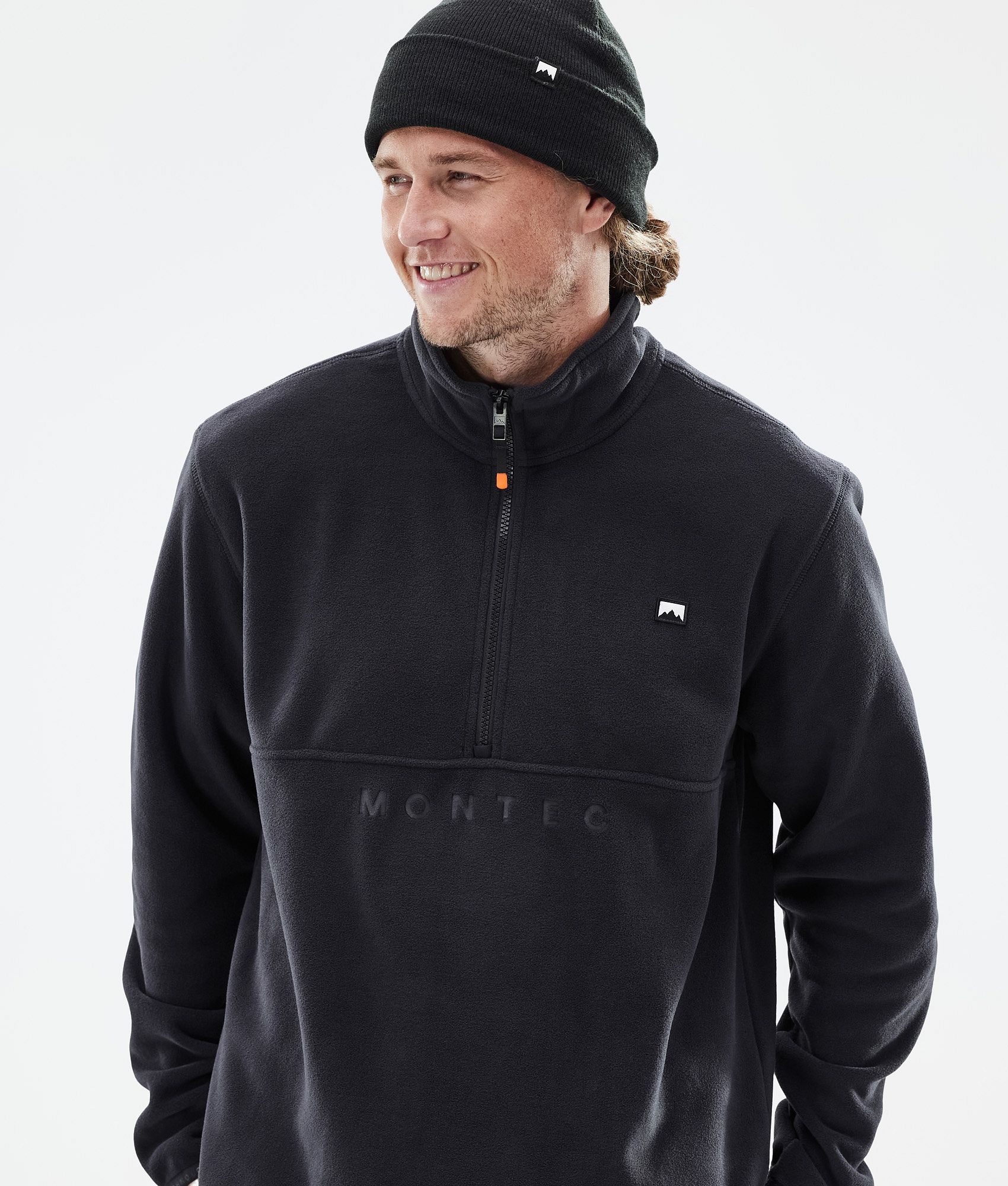 Mens black fleece pullover sale