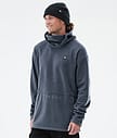 Delta Fleece Hoodie Men Metal Blue