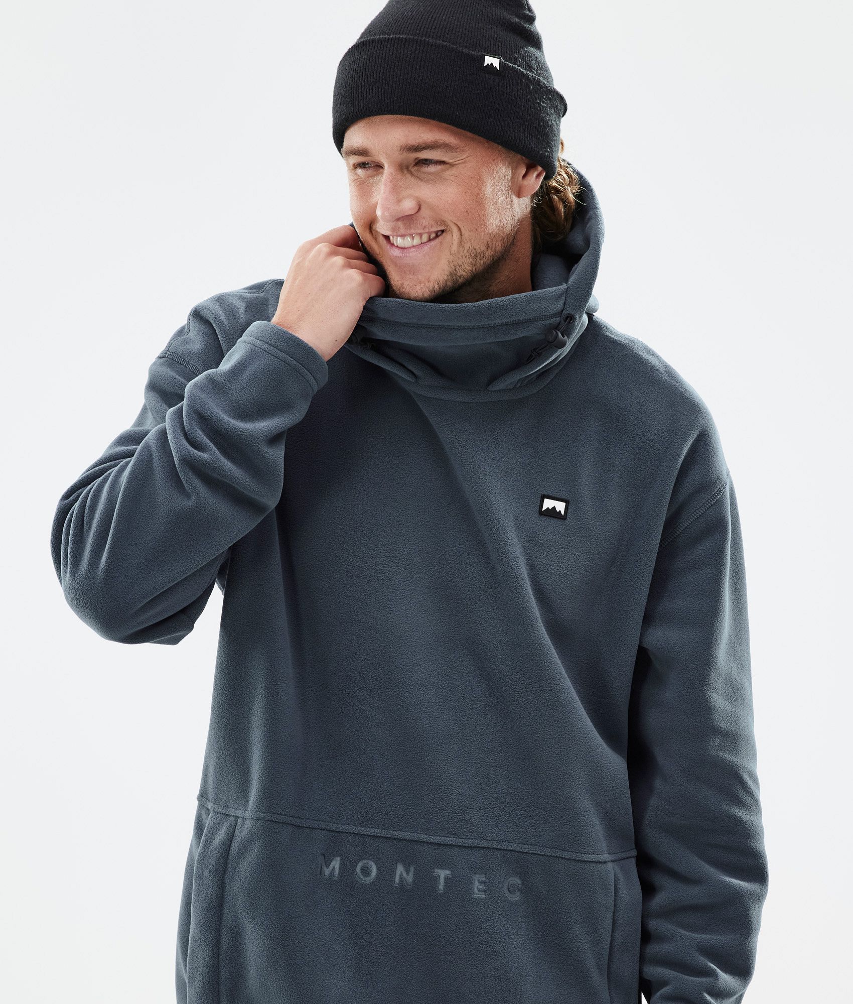 Montec Delta Fleece Hoodie Men Metal Blue | Montecwear.com