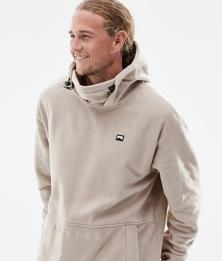 Delta Fleece Hoodie Men Sand, Image 2 of 7