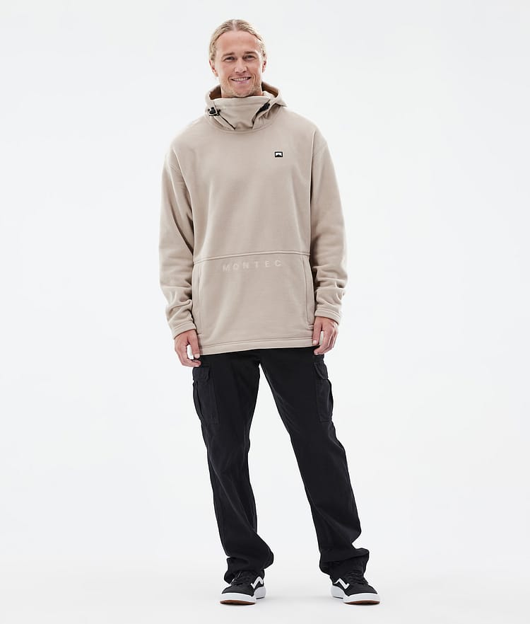 Delta Fleece Hoodie Men Sand, Image 3 of 7