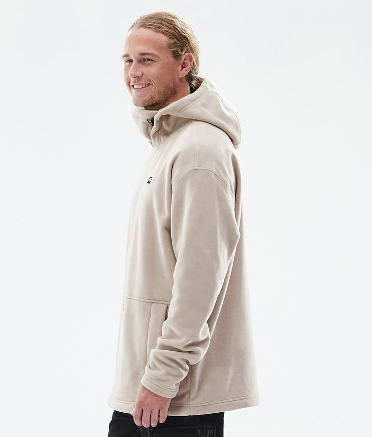 Delta Fleece Hoodie Men Sand, Image 5 of 7